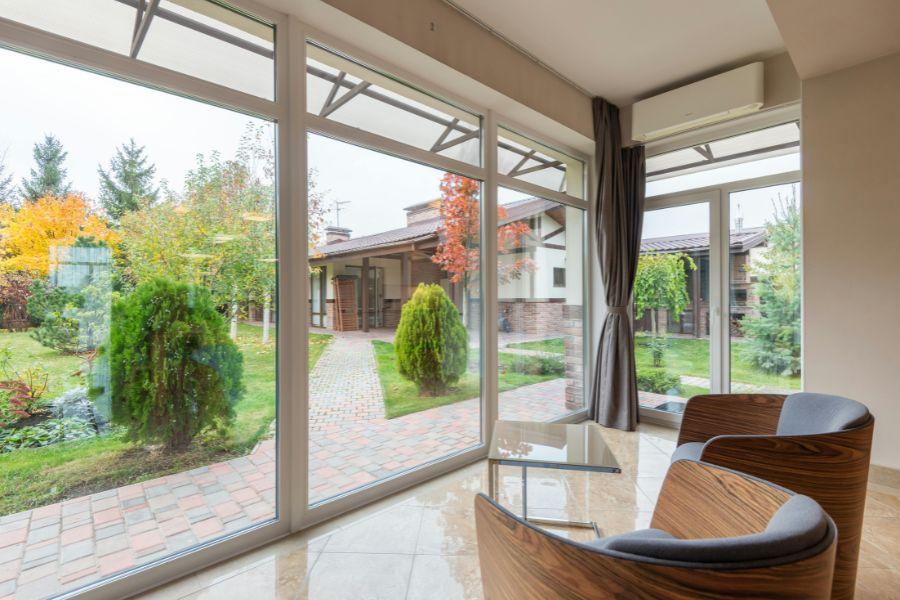 vistas del jardín de una vivienda