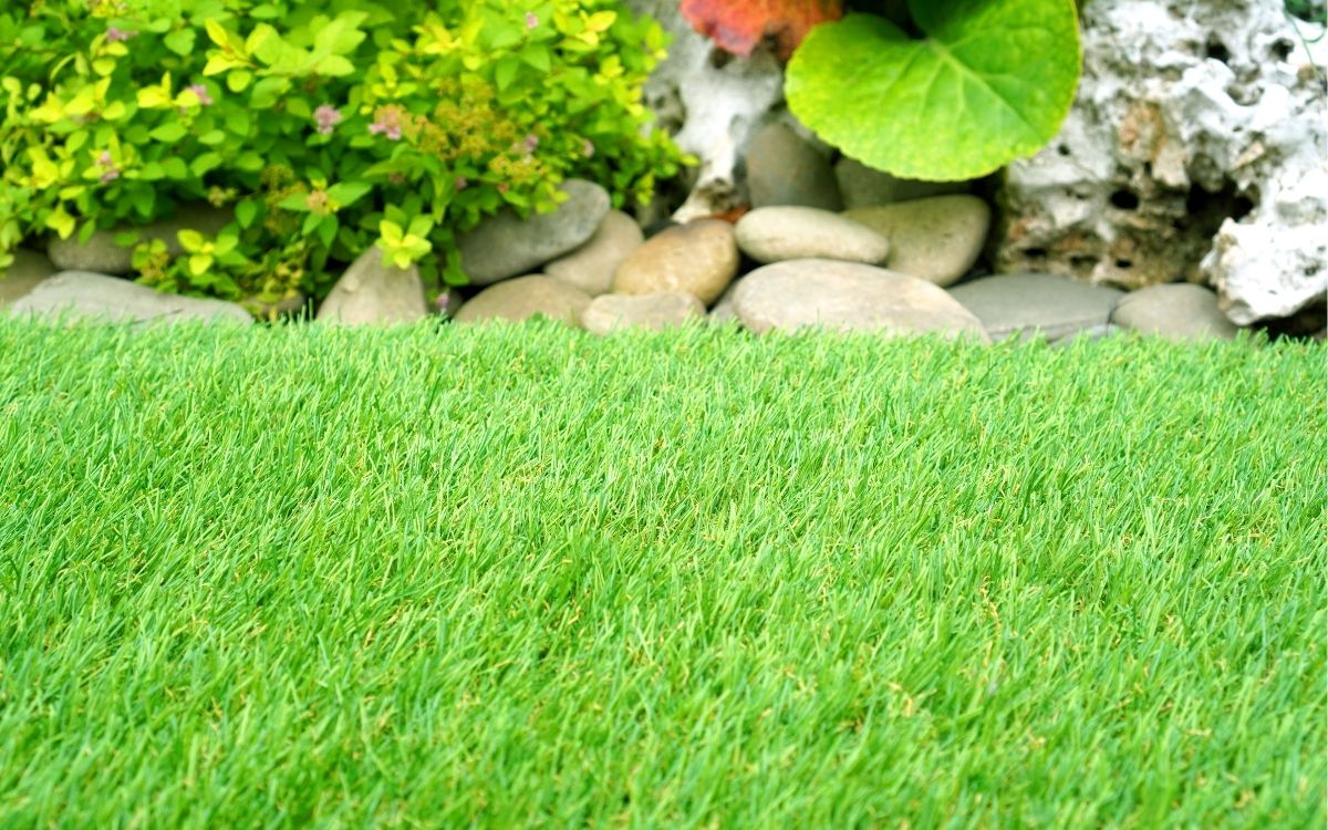 jardín de césped artificial